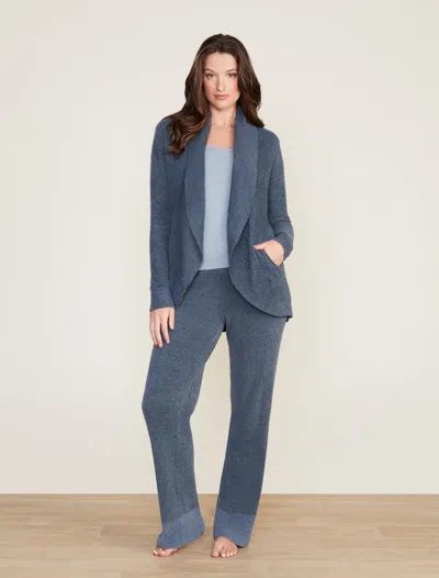 Barefoot Dreams Cozychic Lite® Circle Cardi In Smokey Blue