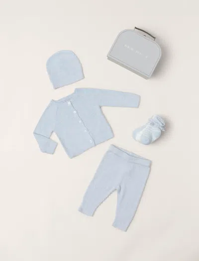 Barefoot Dreams Babies' Cozychic Lite® Classic Newborn Set In Blue