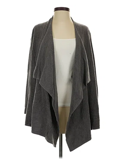 Pre-owned Barefoot Dreams Cozychic Lite Coat In Gray