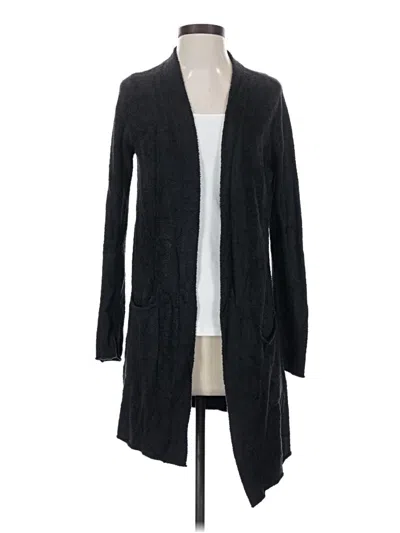 Pre-owned Barefoot Dreams Cozychic Lite Coat In Gray