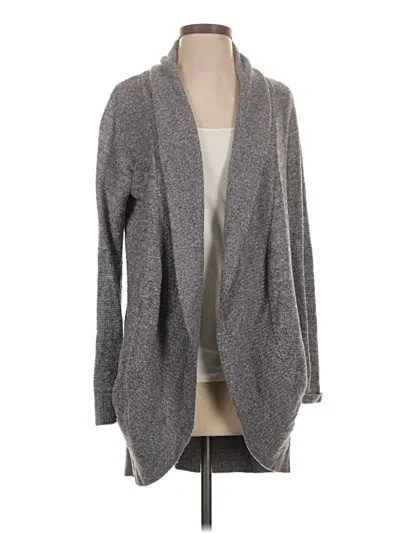 Pre-owned Barefoot Dreams Cozychic Lite Coat In Gray