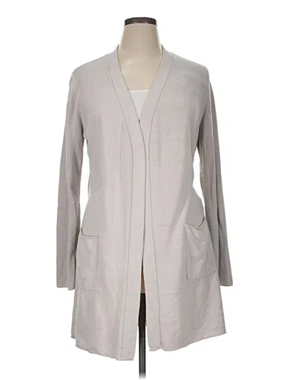 Pre-owned Barefoot Dreams Cozychic Lite Coat In Gray