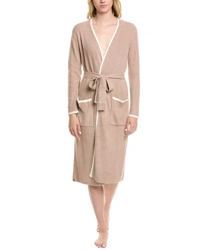 Barefoot Dreams Cozychic Lite Contrast Ribbed Robe