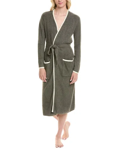 BAREFOOT DREAMS BAREFOOT DREAMS COZYCHIC LITE CONTRAST RIBBED ROBE