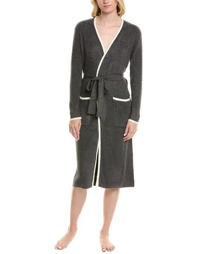 BAREFOOT DREAMS BAREFOOT DREAMS COZYCHIC LITE CONTRAST RIBBED ROBE
