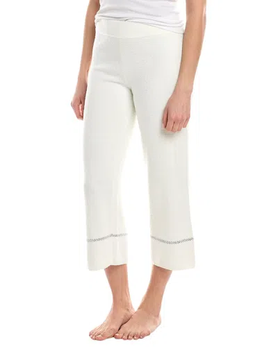 Barefoot Dreams Cozychic Lite Contrast Stitch Cropped Pant In Grey