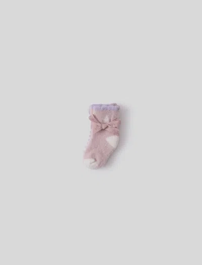 Barefoot Dreams Babies' Cozychic Lite® Cosmo Sock Set In Dusty Rose Multi