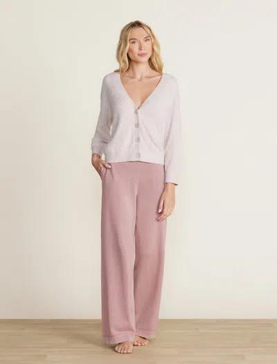 Barefoot Dreams Cozychic Lite® Diamond Pointelle Cardigan In Chai