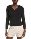 Barefoot Dreams Cozychic Lite Diamond Pointelle Pullover In Black