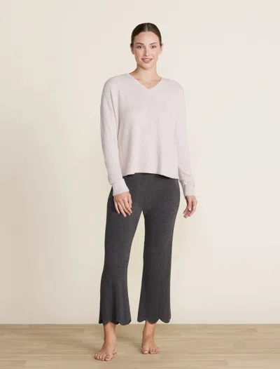 Barefoot Dreams Cozychic Lite® Diamond Pointelle Pullover In Chai