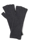 Barefoot Dreams Cozychic® Lite® Fingerless Gloves In Carbon