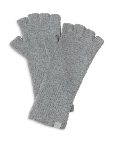 Barefoot Dreams Cozychic Lite Fingerless Gloves In Moonbeam