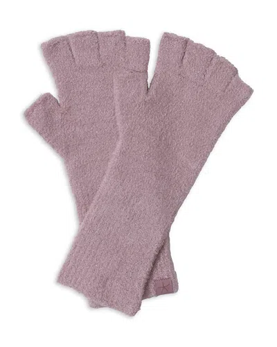Barefoot Dreams Cozychic Lite Fingerless Gloves In Purple
