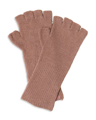 Barefoot Dreams Cozychic Lite Fingerless Gloves In Terra