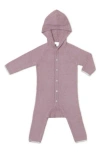 Barefoot Dreams Babies' ® Cozychic Lite® Hooded Romper In Purple