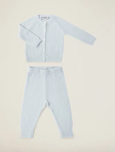 Barefoot Dreams Babies' Cozychic Lite® Infant Classic Cardi & Pant Set In Blue