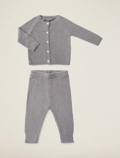 Barefoot Dreams Babies' Cozychic Lite® Infant Classic Cardi & Pant Set In Brown