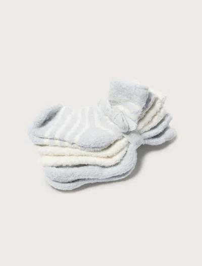 Barefoot Dreams Babies' Cozychic Lite® Infant Sock Set In Blue / Pearl