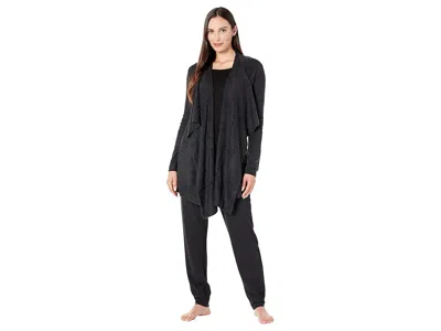 Barefoot Dreams Cozychic Lite Island Wrap In Black