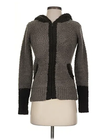 Pre-owned Barefoot Dreams Cozychic Lite Jacket In Gray