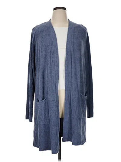Pre-owned Barefoot Dreams Cozychic Lite Kimono In Blue