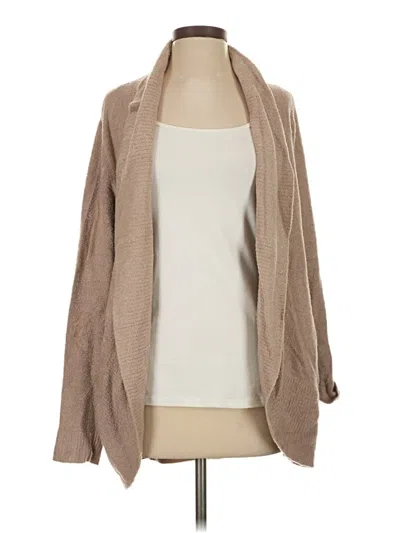 Pre-owned Barefoot Dreams Cozychic Lite Kimono In Brown