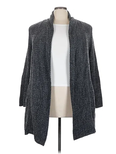 Pre-owned Barefoot Dreams Cozychic Lite Kimono In Gray