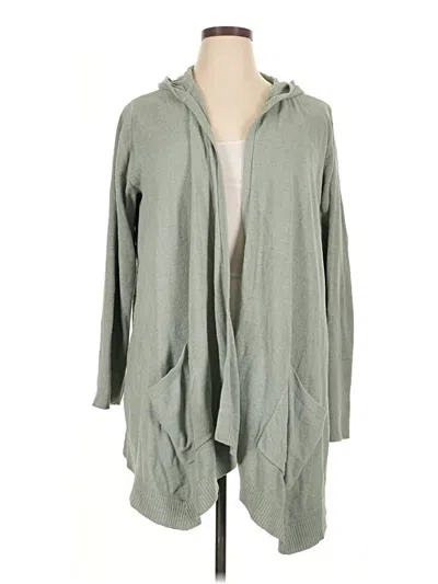 Pre-owned Barefoot Dreams Cozychic Lite Kimono In Gray