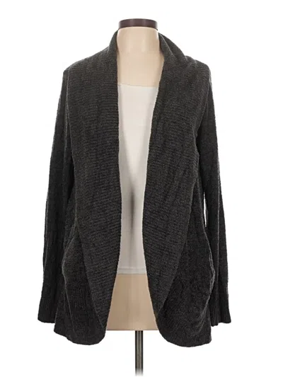 Pre-owned Barefoot Dreams Cozychic Lite Kimono In Gray