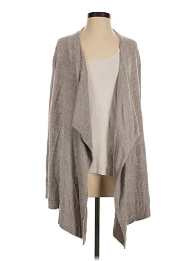Pre-owned Barefoot Dreams Cozychic Lite Kimono In Gray