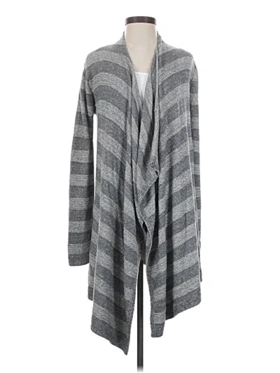 Pre-owned Barefoot Dreams Cozychic Lite Kimono In Gray