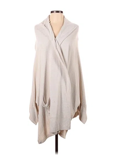 Pre-owned Barefoot Dreams Cozychic Lite Poncho In Brown