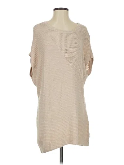 Pre-owned Barefoot Dreams Cozychic Lite Poncho In Brown