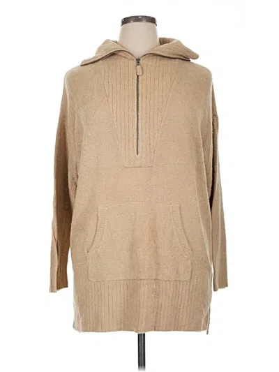 Pre-owned Barefoot Dreams Cozychic Lite Pullover Sweater In Brown