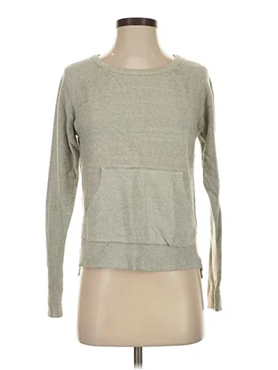 Pre-owned Barefoot Dreams Cozychic Lite Pullover Sweater In Gray