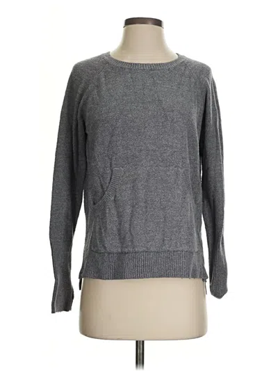 Pre-owned Barefoot Dreams Cozychic Lite Pullover Sweater In Gray