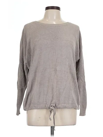 Pre-owned Barefoot Dreams Cozychic Lite Pullover Sweater In Gray