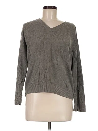 Pre-owned Barefoot Dreams Cozychic Lite Pullover Sweater In Gray