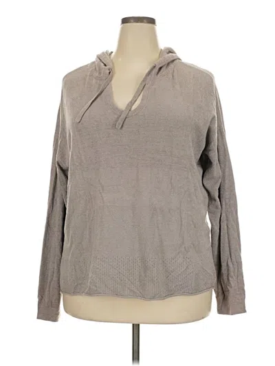 Pre-owned Barefoot Dreams Cozychic Lite Pullover Sweater In Gray