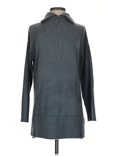 Pre-owned Barefoot Dreams Cozychic Lite Pullover Sweater In Gray