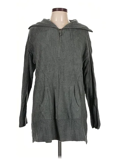 Pre-owned Barefoot Dreams Cozychic Lite Pullover Sweater In Gray