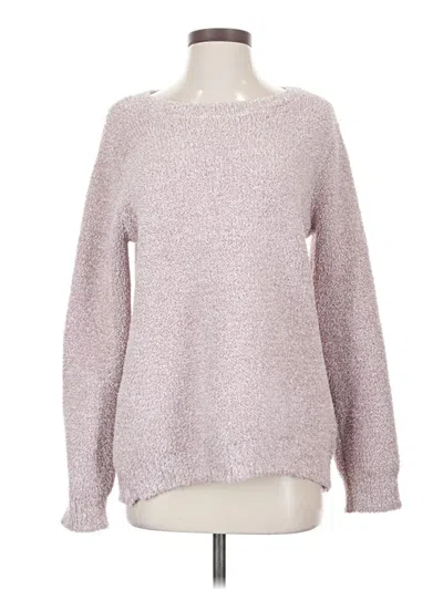 Pre-owned Barefoot Dreams Cozychic Lite Pullover Sweater In Pink
