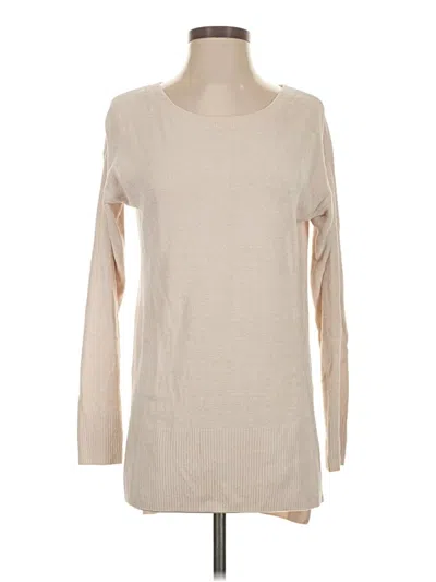 Pre-owned Barefoot Dreams Cozychic Lite Pullover Sweater In Tan