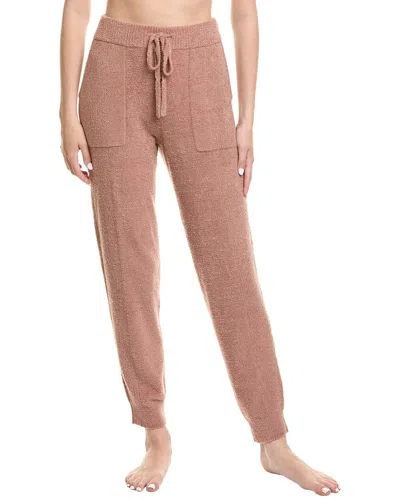 Barefoot Dreams Cozychic Lite Rib Blocked Pant In Pink
