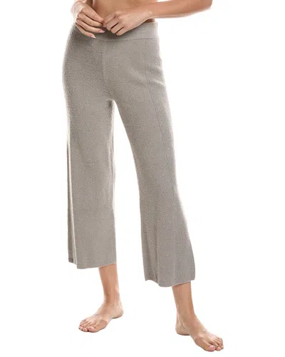Barefoot Dreams Cozychic Lite Rib Blocked Wide Leg Pant In Gray