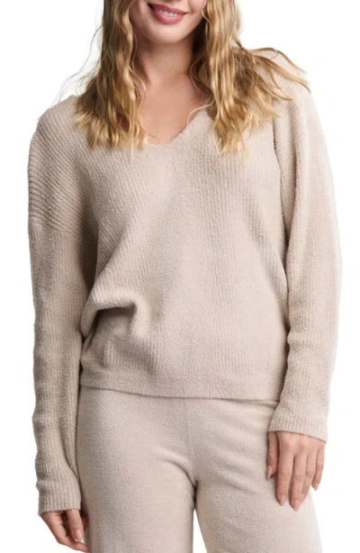 Barefoot Dreams Cozychic Lite® Rib Tie Back Top In Gray