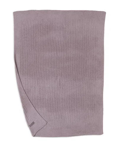 Barefoot Dreams Cozychic Lite Ribbed Blanket In Deep Taupe