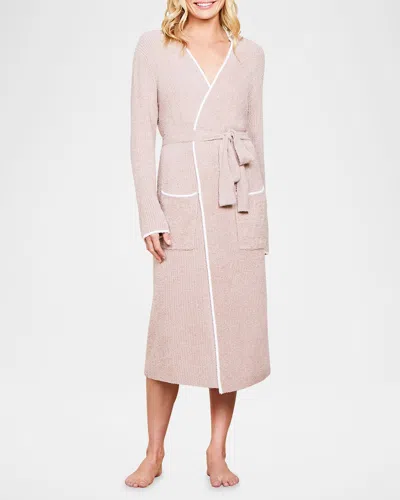 Barefoot Dreams Cozychic Lite Ribbed Midi Robe In Willow-pearl