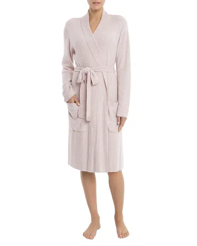 Barefoot Dreams Cozychic Heathered Unisex Robe In Heathered Dusty Rose