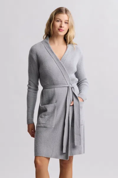 Barefoot Dreams Cozychic Lite® Ribbed Robe In Moonbeam